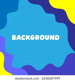 Orange abstrakte Hintergrund quadratische Formen geometrisch blau orange geometrische Business-Banner-Design