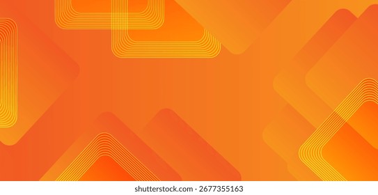 Fundo abstrato laranja com formas quadradas. Elementos de design geométrico. Formas dinâmicas. Conceito moderno. Terno para brochura, folheto, banner, corporativo, capa, site, cartaz. Ilustração vetorial