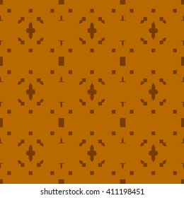 Orange abstract background, striped textured geometric seamless pattern
