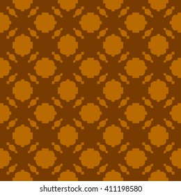 Orange abstract background, striped textured geometric seamless pattern