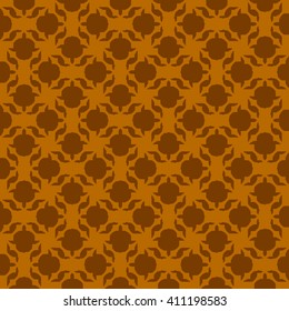 Orange abstract background, striped textured geometric seamless pattern