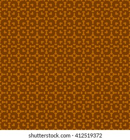 Orange abstract background, striped textured geometric seamless pattern