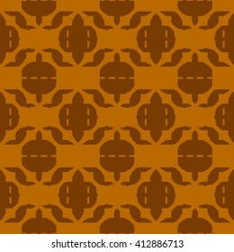 Orange abstract background, striped textured geometric seamless pattern