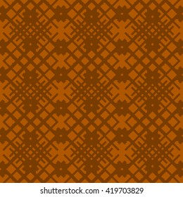 Orange abstract background, striped textured geometric seamless pattern