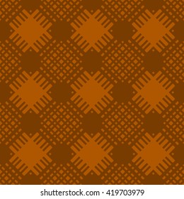 Orange abstract background, striped textured geometric seamless pattern