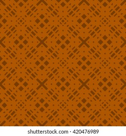 Orange abstract background, striped textured geometric seamless pattern