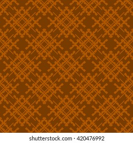 Orange abstract background, striped textured geometric seamless pattern