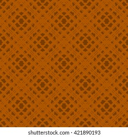 Orange abstract background, striped textured geometric seamless pattern