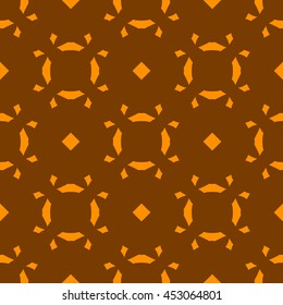 Orange abstract background, striped textured geometric seamless pattern