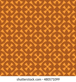 Orange abstract background, striped textured geometric seamless pattern