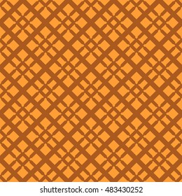 Orange abstract background, striped textured geometric seamless pattern