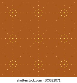 Orange abstract background, striped textured geometric seamless pattern
