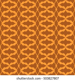 Orange abstract background, striped textured geometric seamless pattern