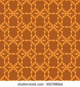 Orange abstract background, striped textured geometric seamless pattern