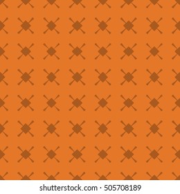 Orange abstract background, striped textured geometric seamless pattern
