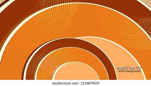 Fondo abstracto naranja. Sol estilizado. 