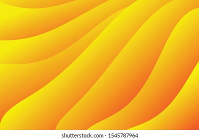 Orange Abstract background template, cover design, banner, business flyer, gradient texture, wave vector illustration
