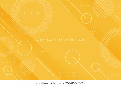 orange abstract background transparent geometric circle line pattern with simple diagonal shadow vector