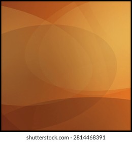 Orange abstract background with transparent shapes and gradient colors