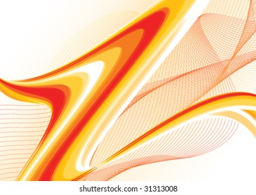 Orange abstract background. Vector