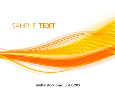 Orange abstract background. Vector