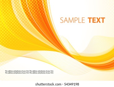 Orange abstract background. Vector