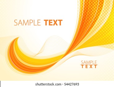 Orange abstract background. Vector