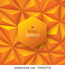 Orange abstract background vector. Can be used in cover design, book design, website background, CD cover or advertising.