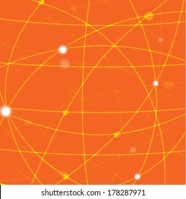 Orange abstract background, vector illustration