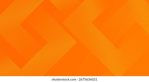 Orange abstract background with vibrant gradient geometric lines. Minimal modern design, perfect for banners, posters, websites, brochures, covers, flyers, and corporate projects.