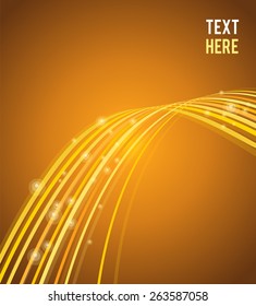 Orange abstract background with wave - abstract background