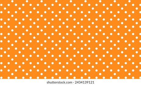 Fondo abstracto naranja con puntos blancos