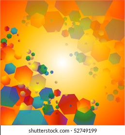 Orange Abstract Background,Colorful