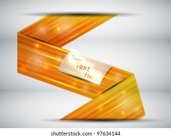 orange abstract card. vector illustration
