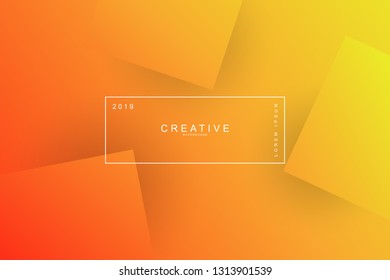 ORANGE, Abstract cool background. Square shape, wavy, dynamic background, gradient color, flowing shapes. Blur banner design,. Usable for landing page. Trendy and modern background color.