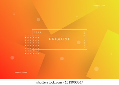 ORANGE, Abstract cool background. Square shape, wavy, dynamic background, gradient color, flowing shapes. Blur banner design,. Usable for landing page. Trendy and modern background color.