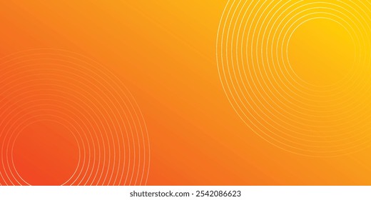 Orange abstract curve wave clean light gradient background. background modern