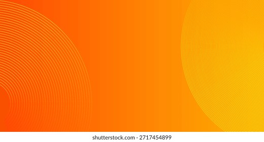 Fundo de gradiente de luz limpa de onda de curva abstrata laranja