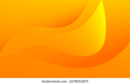 Orange abstract fluid wave background. Vector illustration