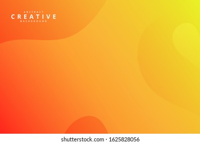 Orange. Abstract fluids composition 2020 background trend. Liquid, wavy, dynamic background, gradient color, flowing shapes,. Usable for landing page. Modern and Trendy background color.