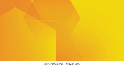 Orange abstract geometric background. Dynamic shapes composition. Eps10 vector