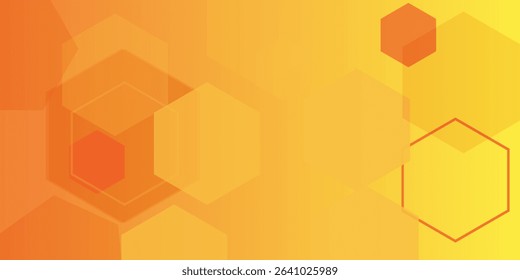 Orange abstract geometric background. Dynamic shapes composition. Eps10 vector