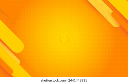 Orange abstract geometric background Modern shape dot style vector design