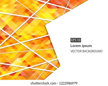 orange abstract geometric business background and presentations