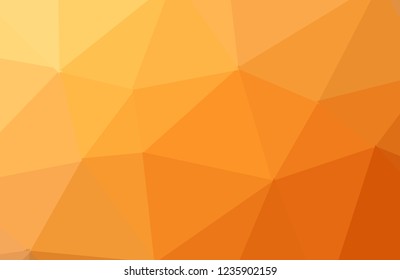orange abstract geometric rumpled triangular low poly style vector illustration graphic background