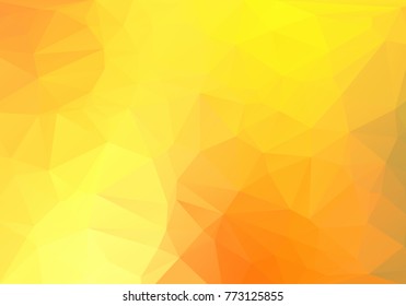 orange abstract geometric rumpled triangular low poly style vector illustration graphic background