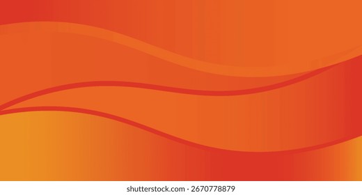 Orange abstract geometric shapes background. Dynamic sound wave. Design element. Vector illustration