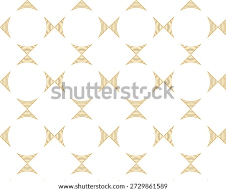 Orange Abstract Geometric Shapes Repeating Pattern on White Keywords: orange, abstract
