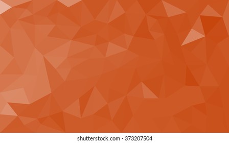 Orange abstract geometric triangular polygon style illustration graphic background