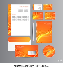 Orange abstract identity